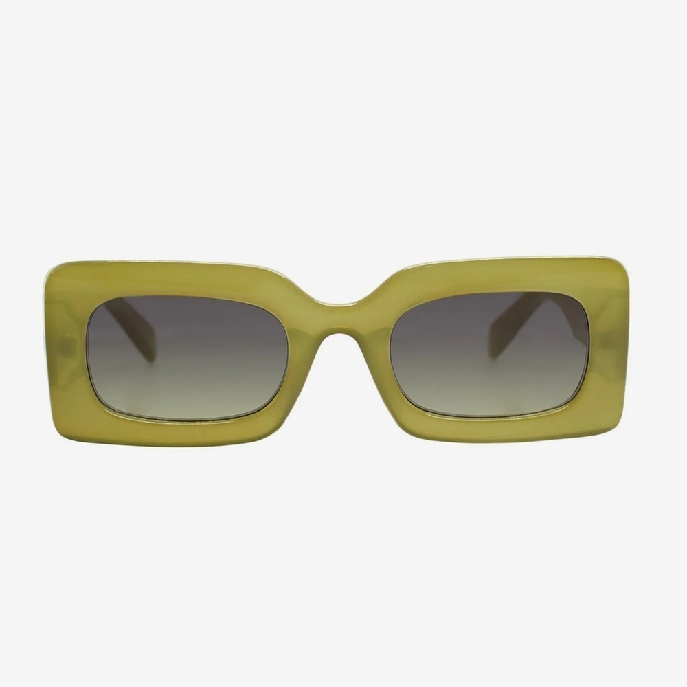 Anthropologie Reality Stylish Green Sunglasses New Green